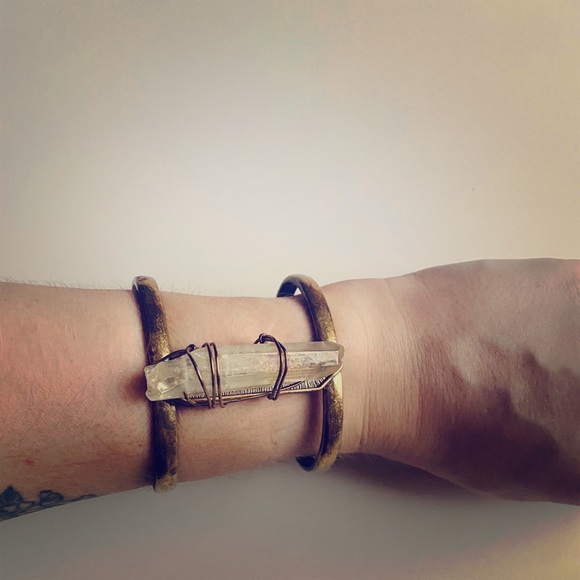 Boho Crystal Cuff Bracelet - Picture 4 of 11